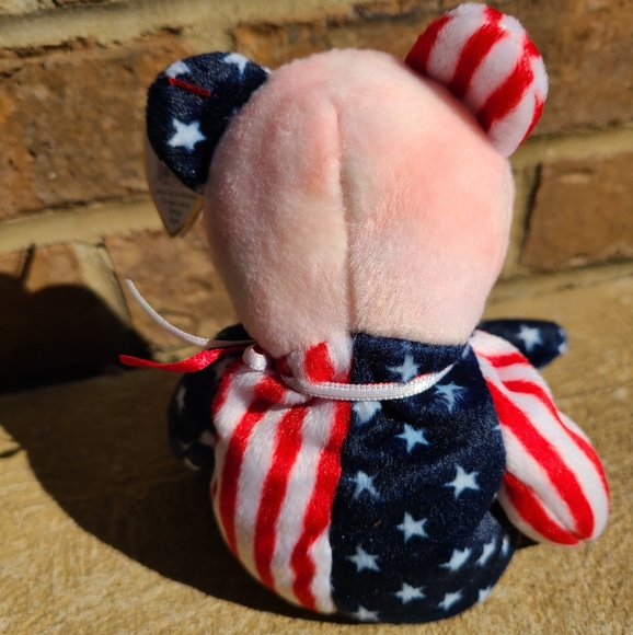 ❤🤍💙Vintage Beanie Baby Spangle the bear - Picture 5 of 9